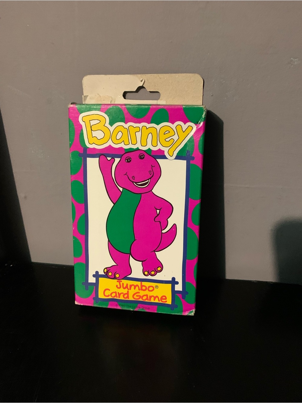 Barney Jumbo Card Game 1993 Lyons Group Parker Brothers Complete